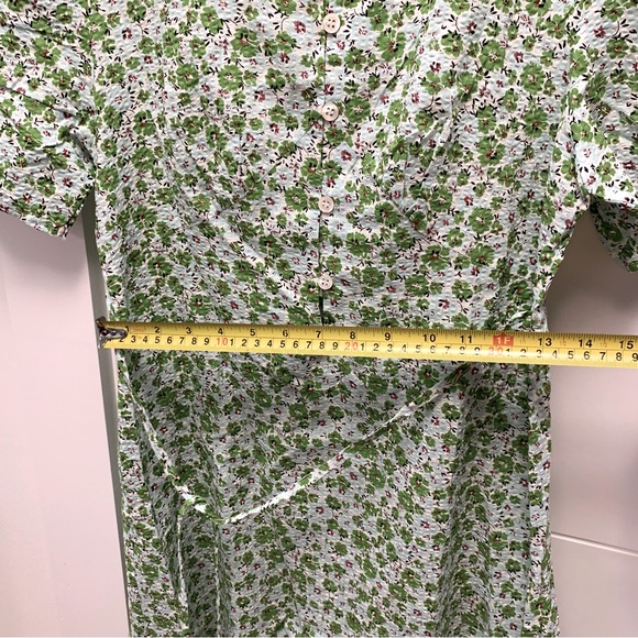 ‼️3/$30‼️ Green and blue floral mini dress - Picture 3 of 3